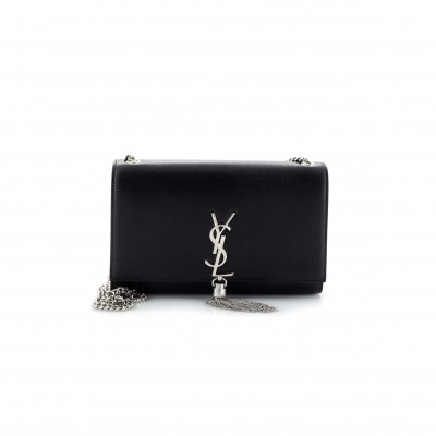 YSL KATE TASSEL SILVER CHAIN CHAIN CROSSBODY BAG TCT3541190518 (20*12.5*4cm)